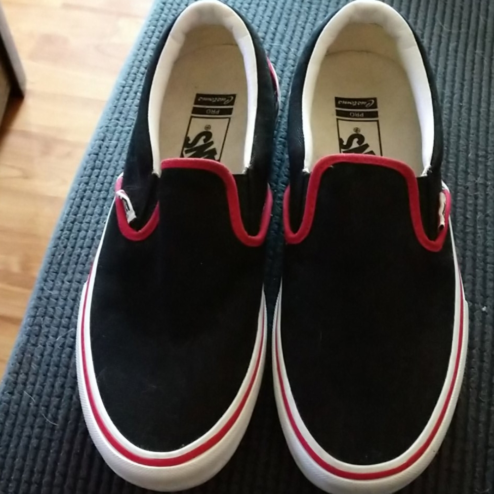 Vans customs slip-on pro, size 7 men's